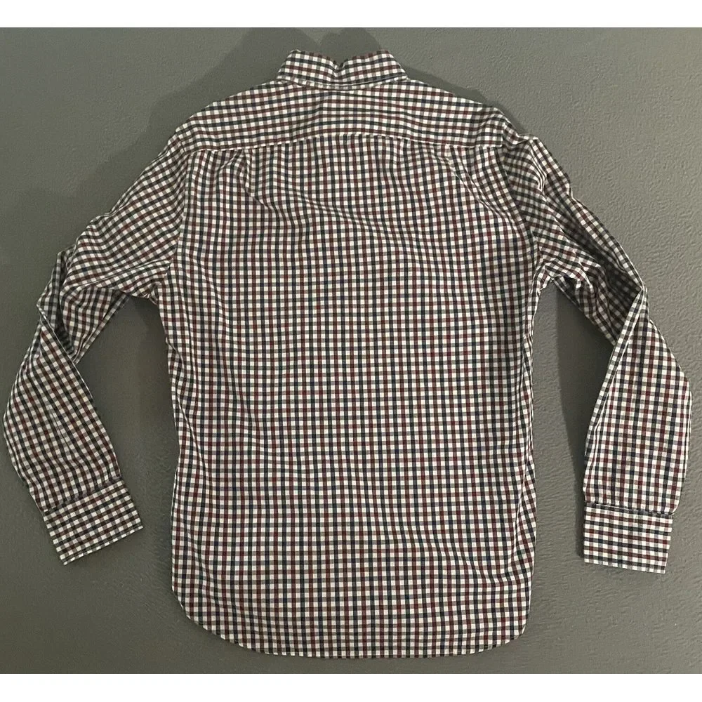 J Crew Shirt‎ Mens S Flex Washed Red Plaid Long Sleeve Button Down